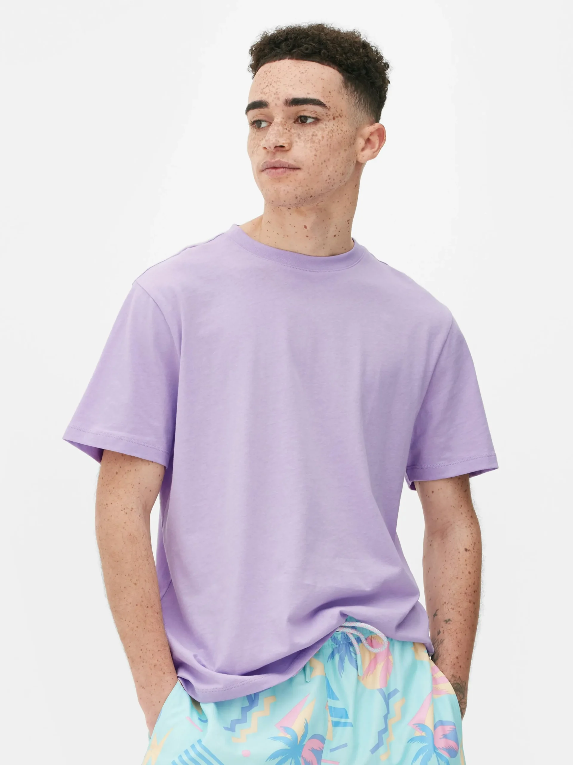 Camiseta De Manga Corta Y Cuello Redondo