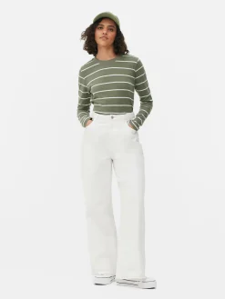 Camiseta De Manga Larga A Rayas