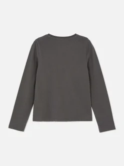 Camiseta De Manga Larga Con Unicornio