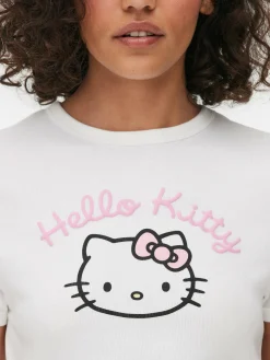 Camiseta De Pijama Corta Y Ceñida De Hello Kitty