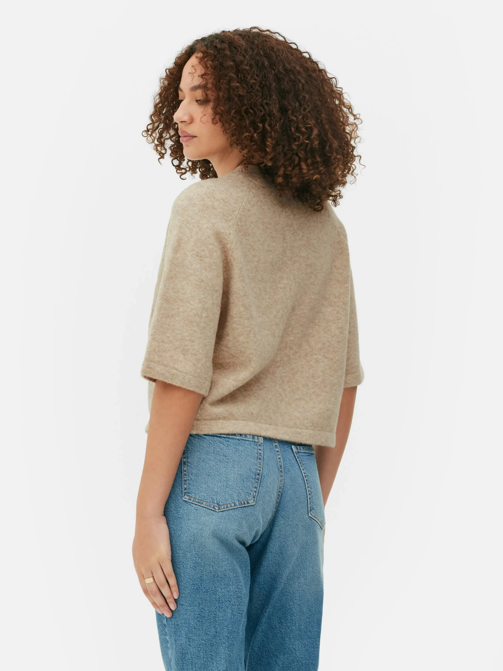 Camiseta De Punto Y Corte Cuadrado