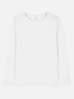 Camiseta Elástica Con Cuello Redondo