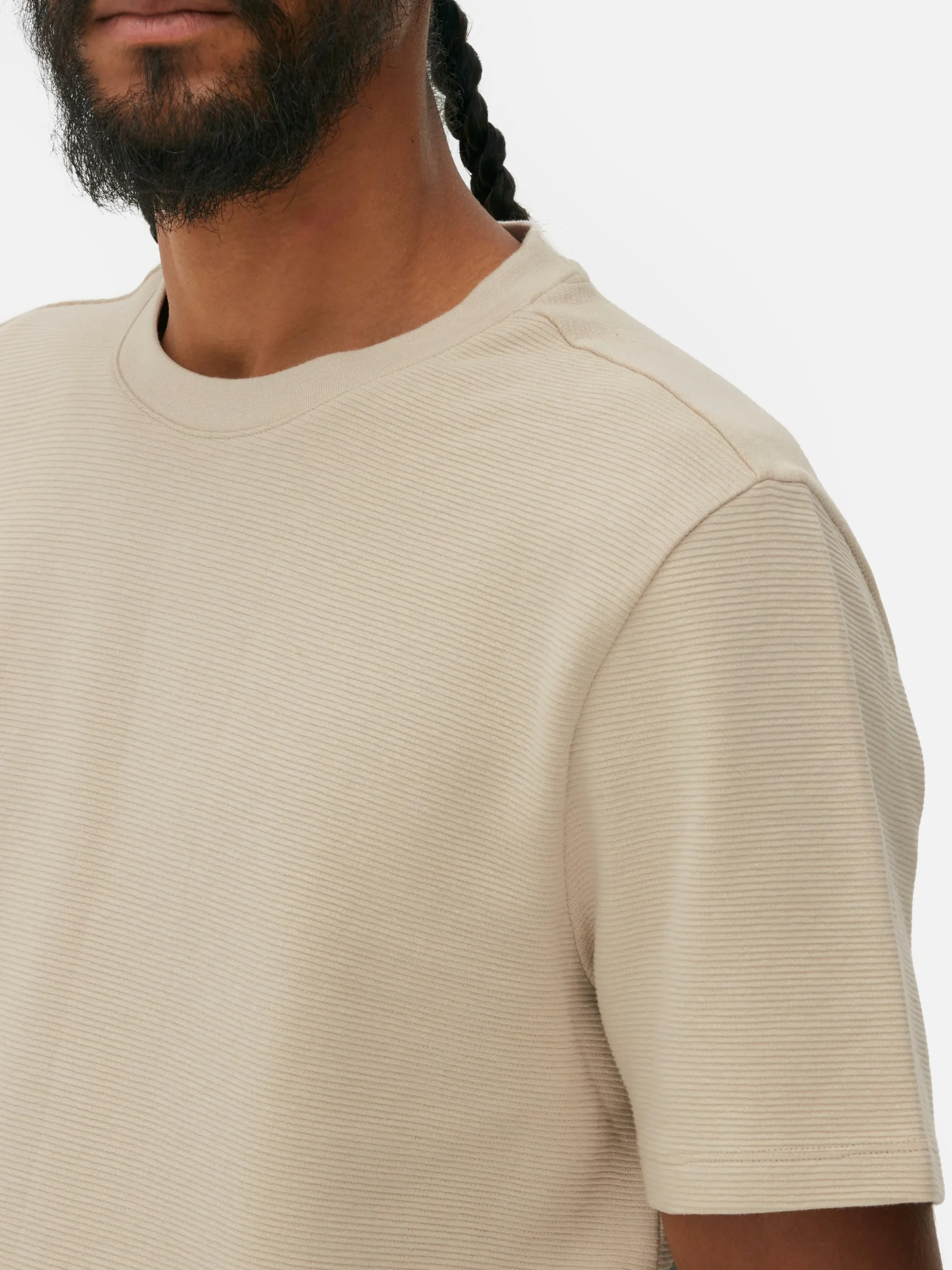 Camiseta En Tejido Otomán Acanalado