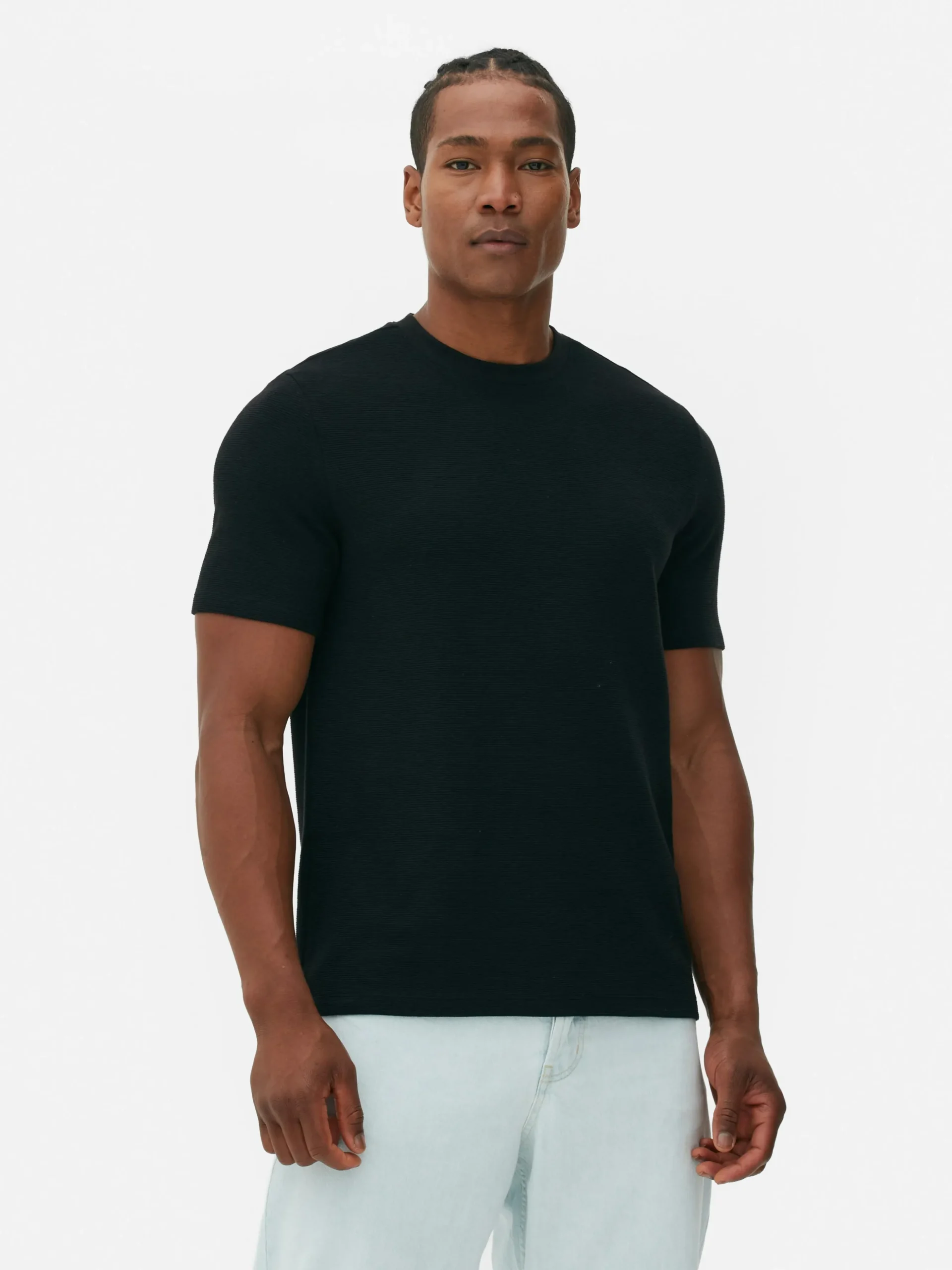 Camiseta En Tejido Otomán Acanalado