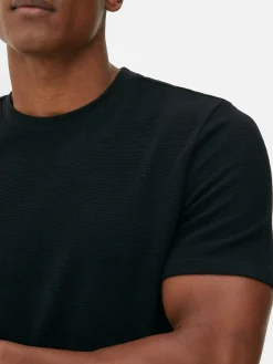 Camiseta En Tejido Otomán Acanalado