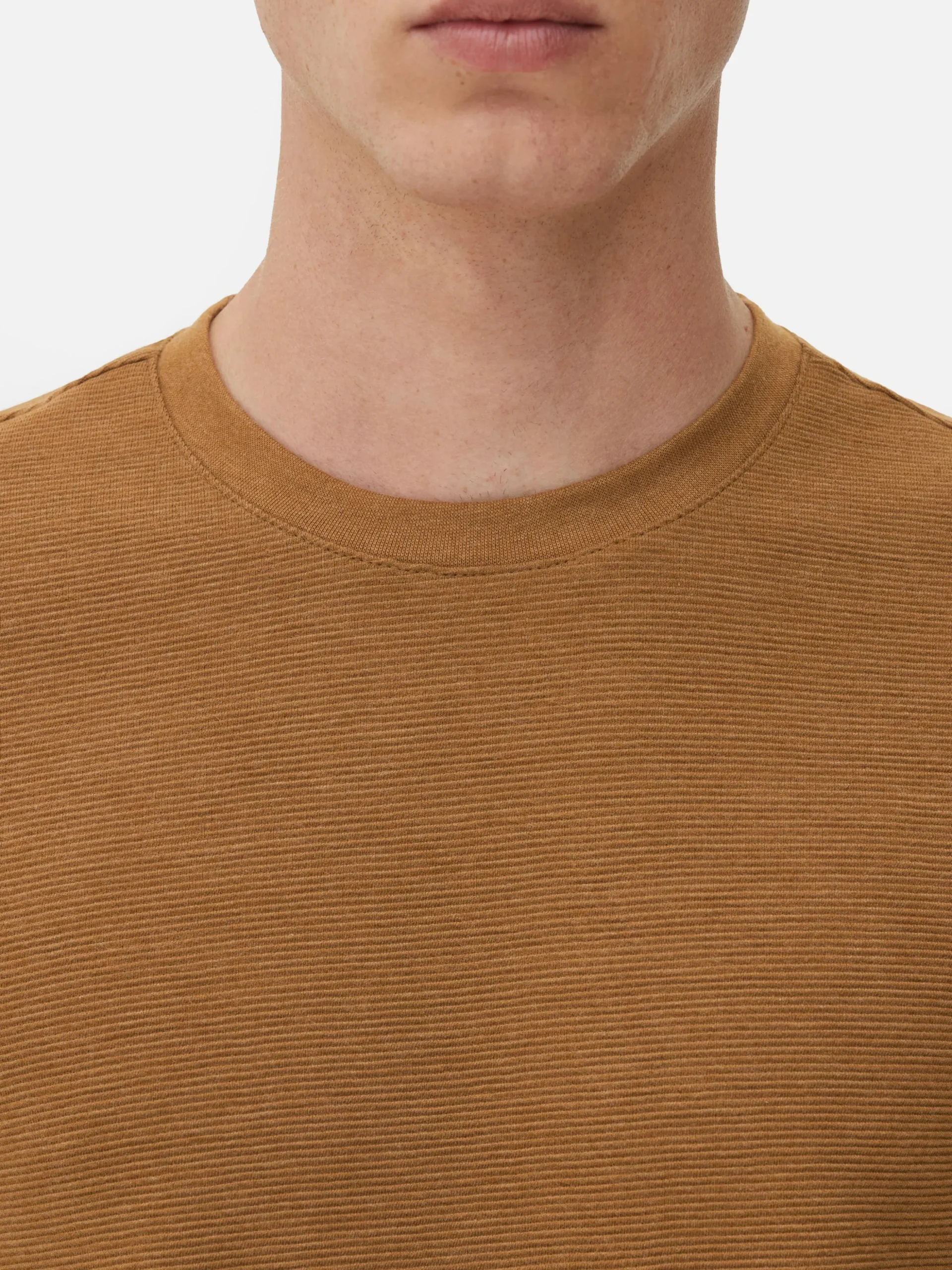 Camiseta En Tejido Otomán Acanalado