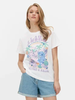 Camiseta Estampada «Aloha» De Stitch De Disney