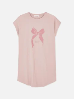 Camiseta Larga De Cuello Redondo