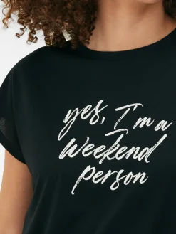 Camiseta Larga De Cuello Redondo