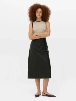 Camiseta Larga Sin Mangas De Cuello Redondo