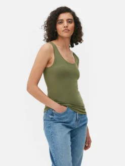 Camiseta Sin Mangas Básica Elástica