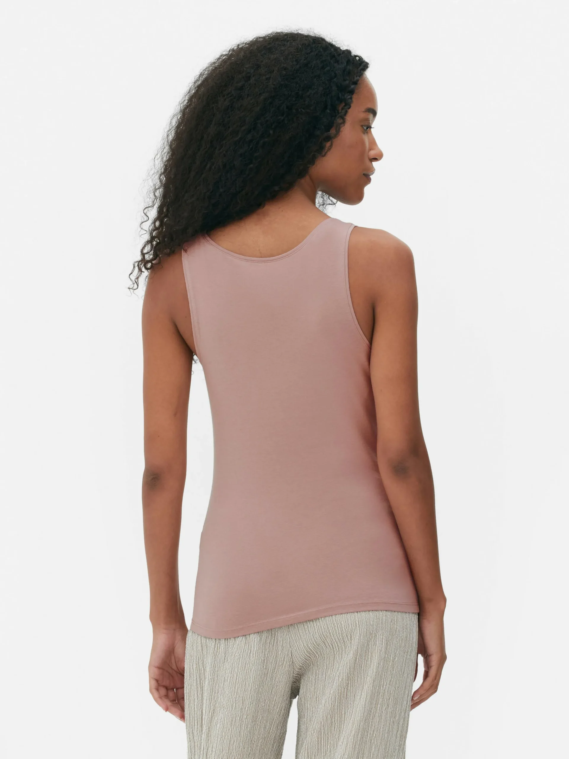 Camiseta Sin Mangas Básica Elástica