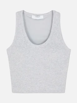 Camiseta Sin Mangas Con Escote Amplio Y Sujetador