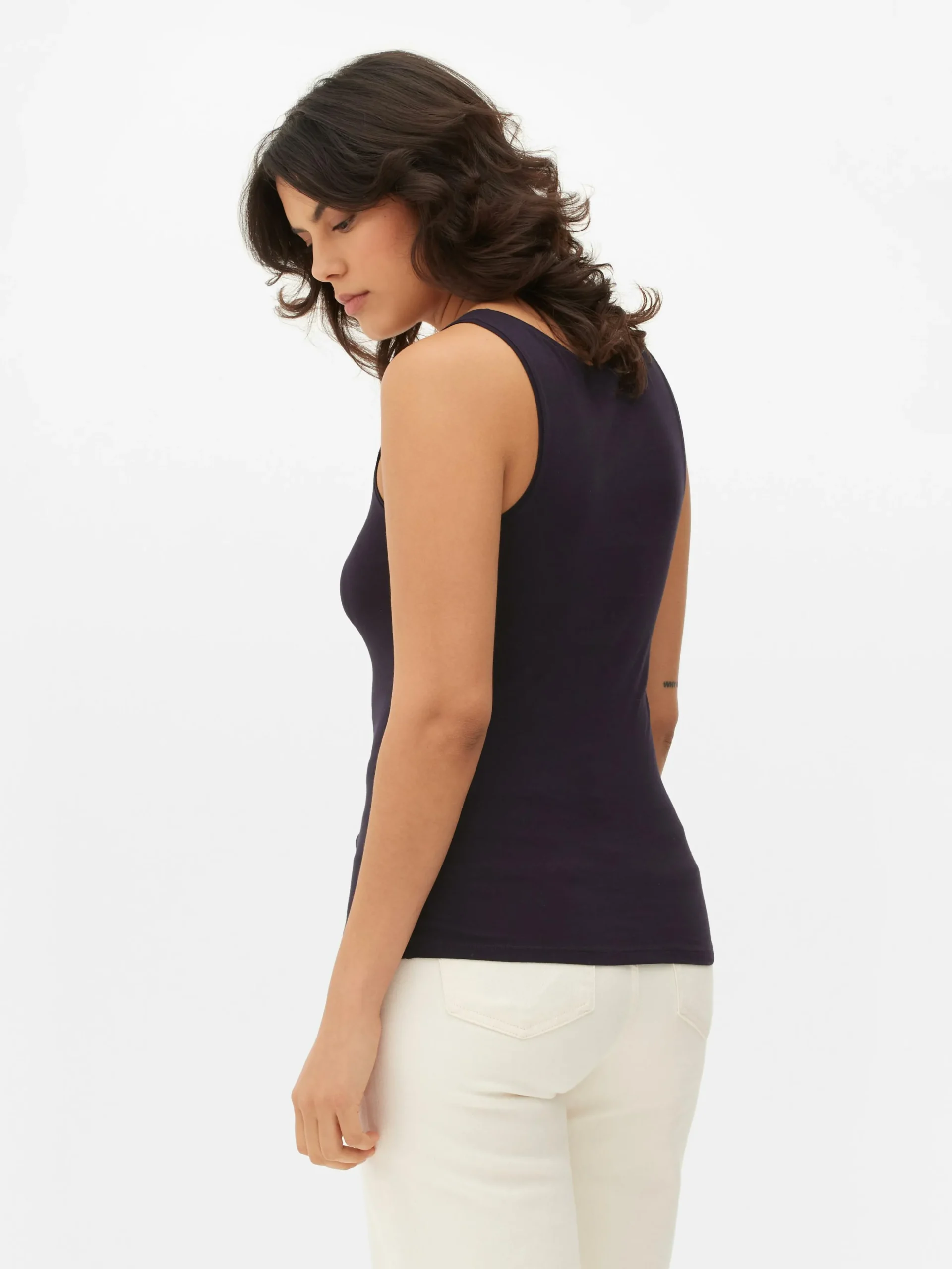 Camiseta Sin Mangas De Escote Amplio