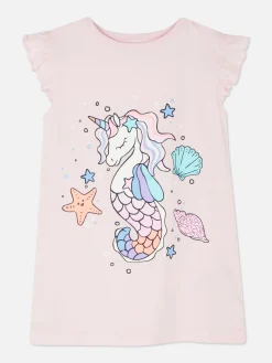 Camisón Con Caballito De Mar Unicornio
