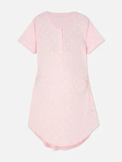 Camisón De Premamá Con Botones A Presión