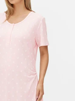 Camisón De Premamá Con Botones A Presión