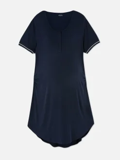 Camisón Premamá Con Botones