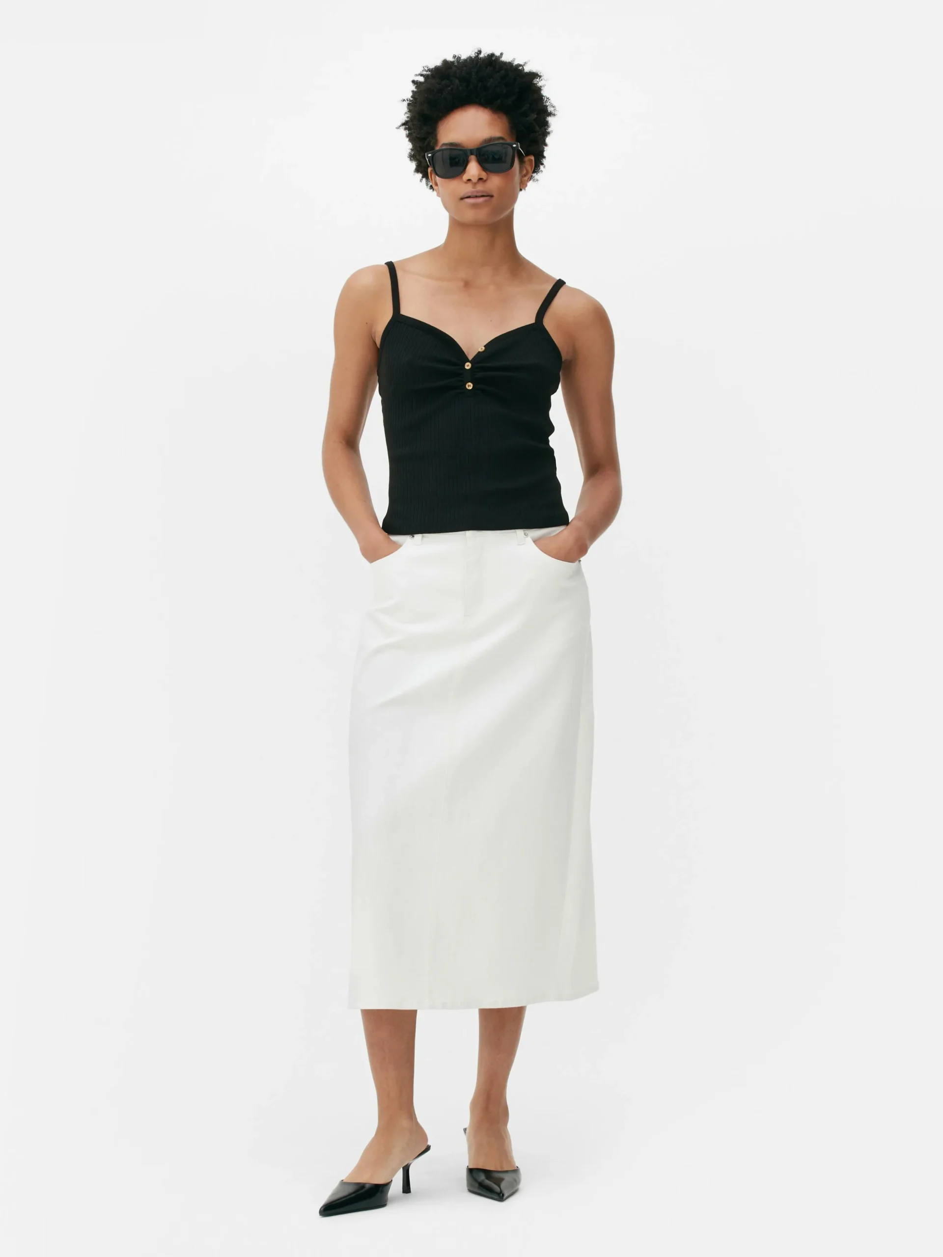 Camisola Con Cuello Henley