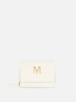 Cartera Acolchada Con Inicial