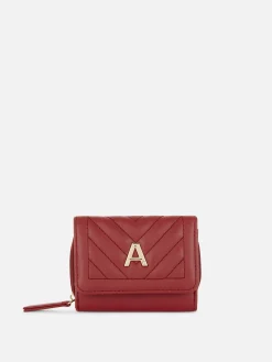 Cartera Acolchada Con Inicial