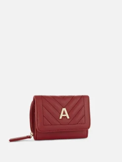 Cartera Acolchada Con Inicial