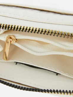 Cartera De Cocodrilo Sintético Con Cremallera