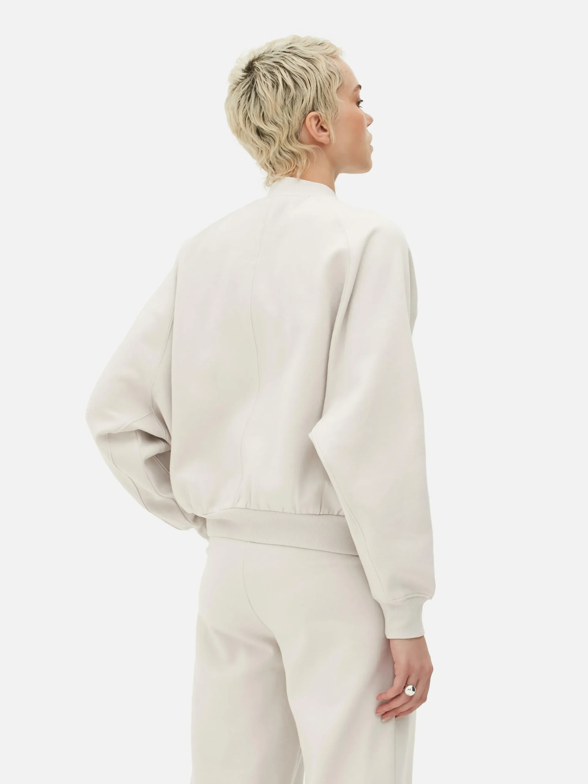 Cazadora Bómber Combinable Con Cremallera