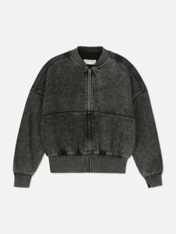 Cazadora Bómber De Lavado Al ácido Combinable