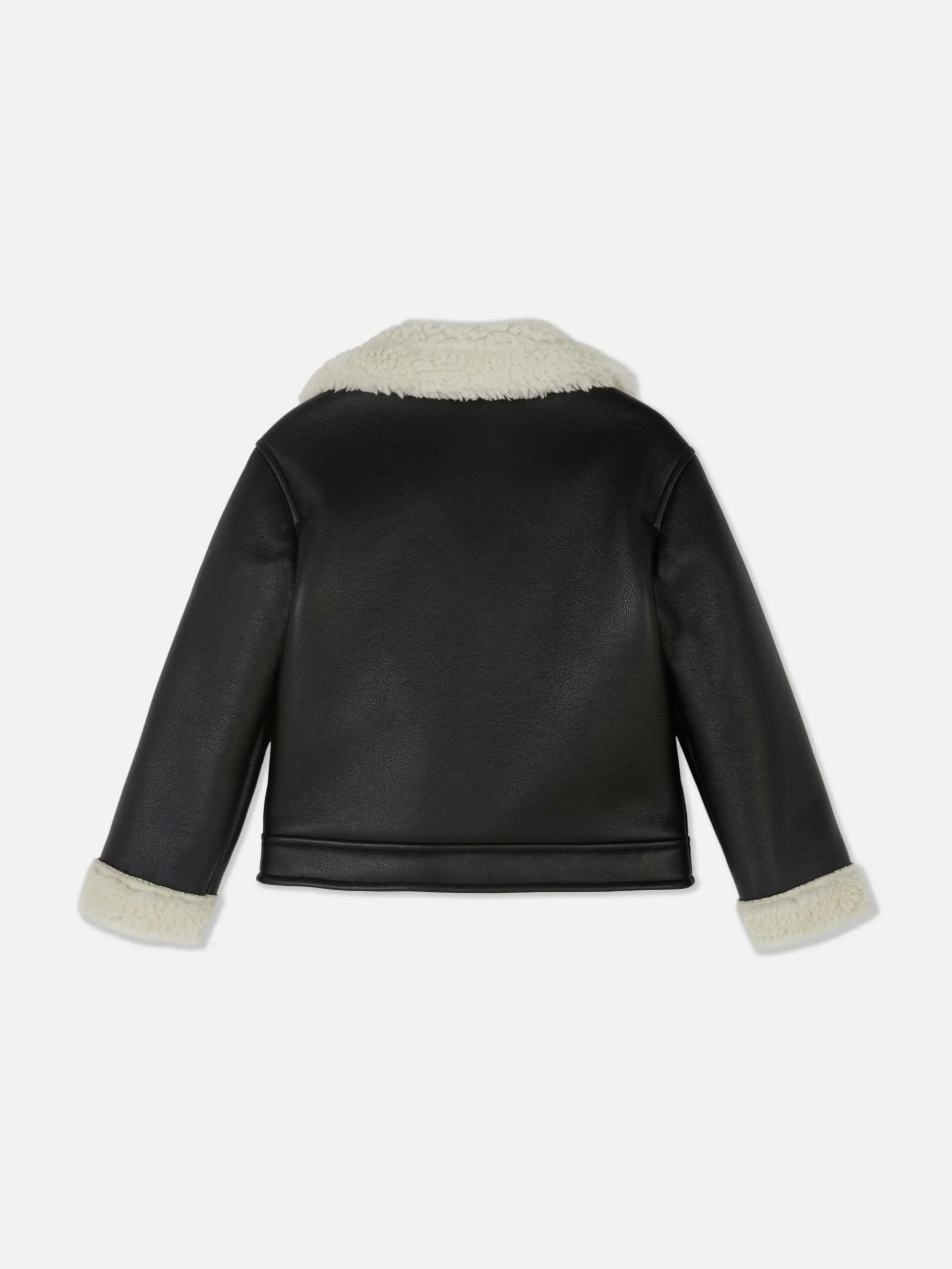 Cazadora Motera De Piel De Borrego Sintética