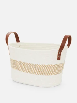 Cesta De Cuerda Con Asas