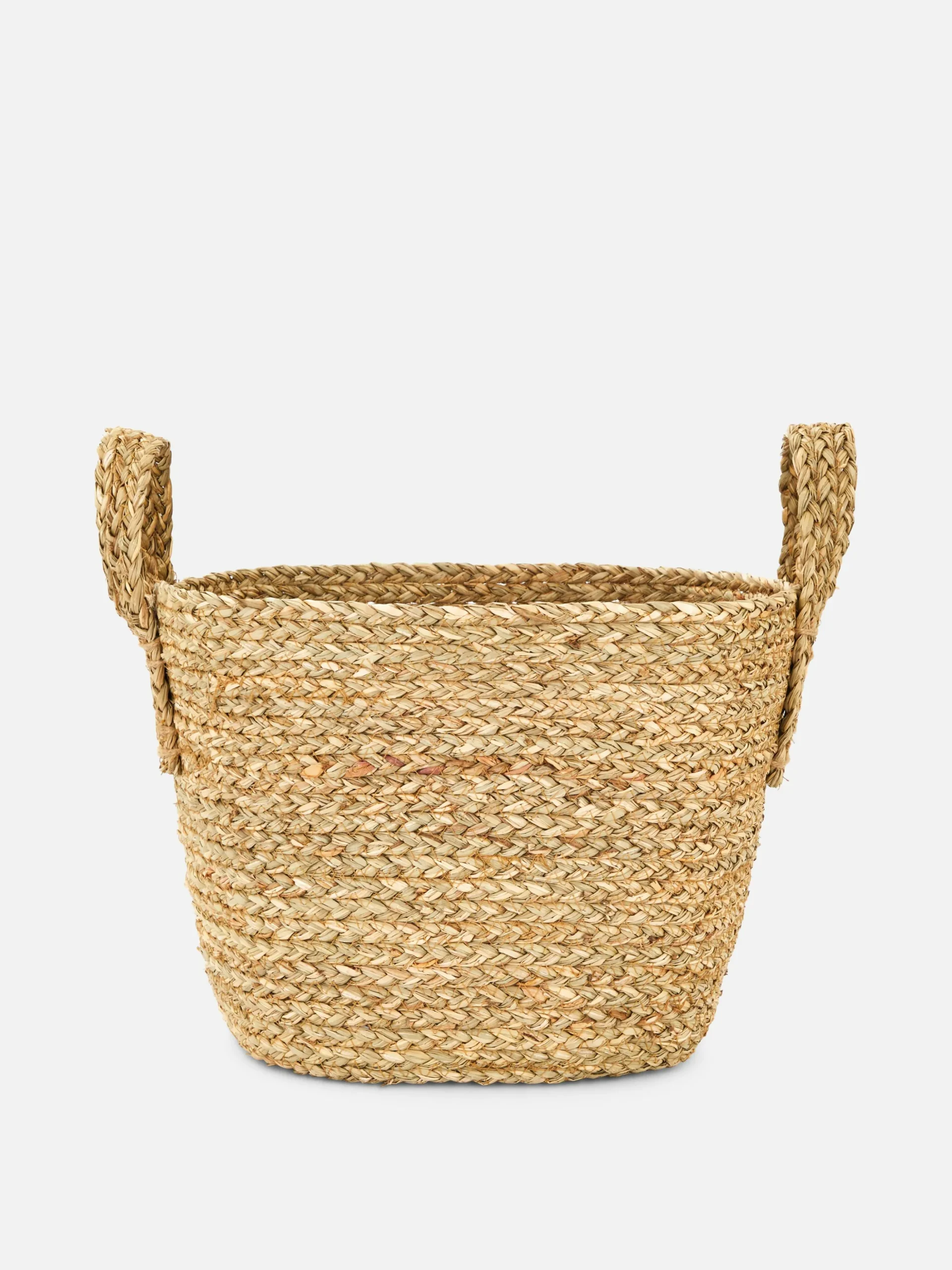 Cesta Tejida Con Dos Asas