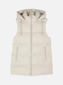 Chaleco Acolchado Con Capucha
