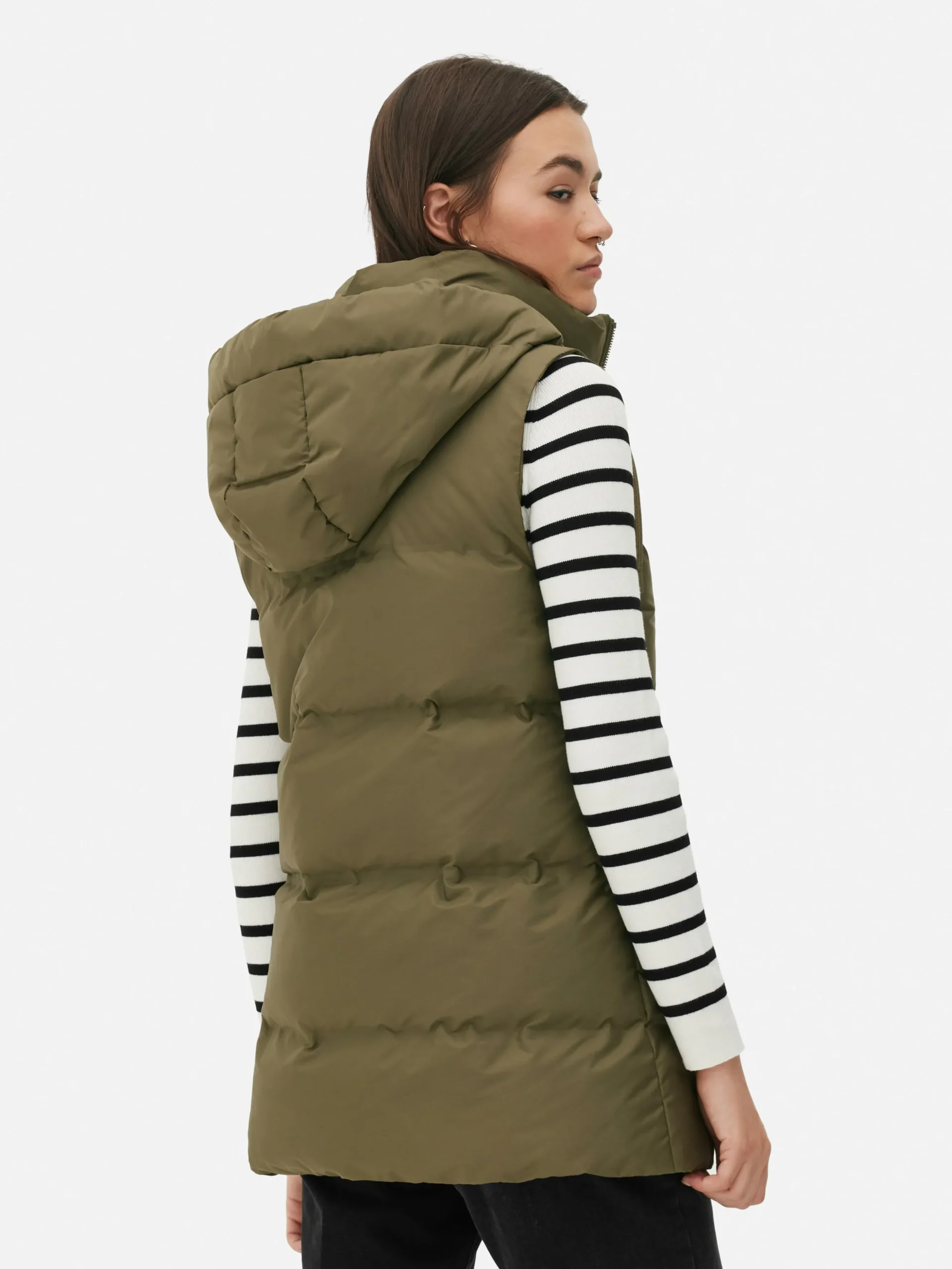 Chaleco Acolchado Con Capucha