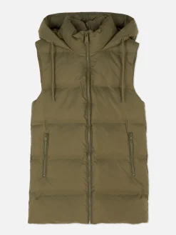 Chaleco Acolchado Con Capucha