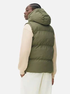 Chaleco Acolchado Con Capucha