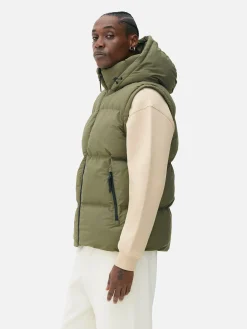 Chaleco Acolchado Con Capucha