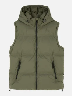 Chaleco Acolchado Con Capucha