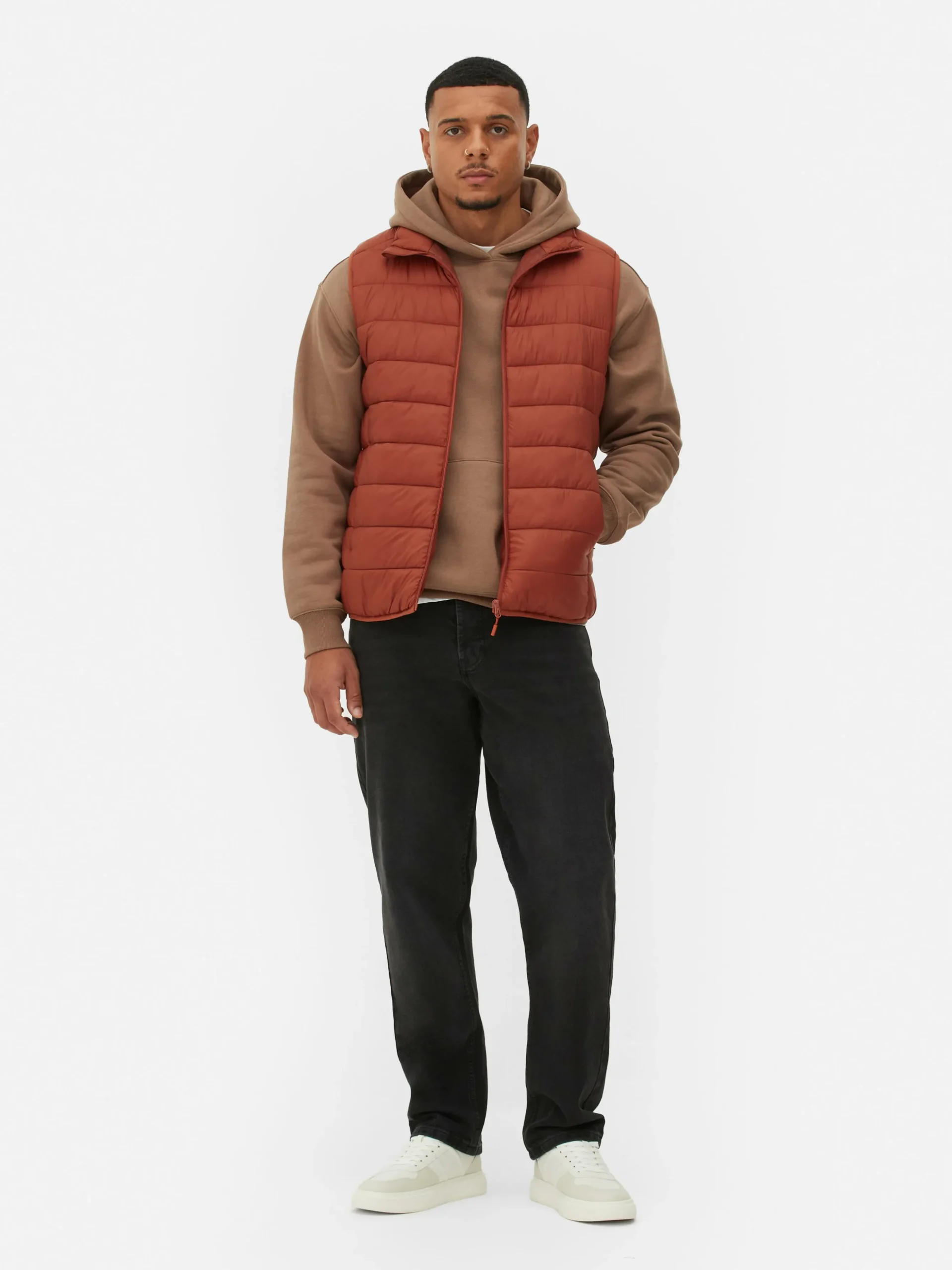 Chaleco Acolchado Con Cremallera Integral