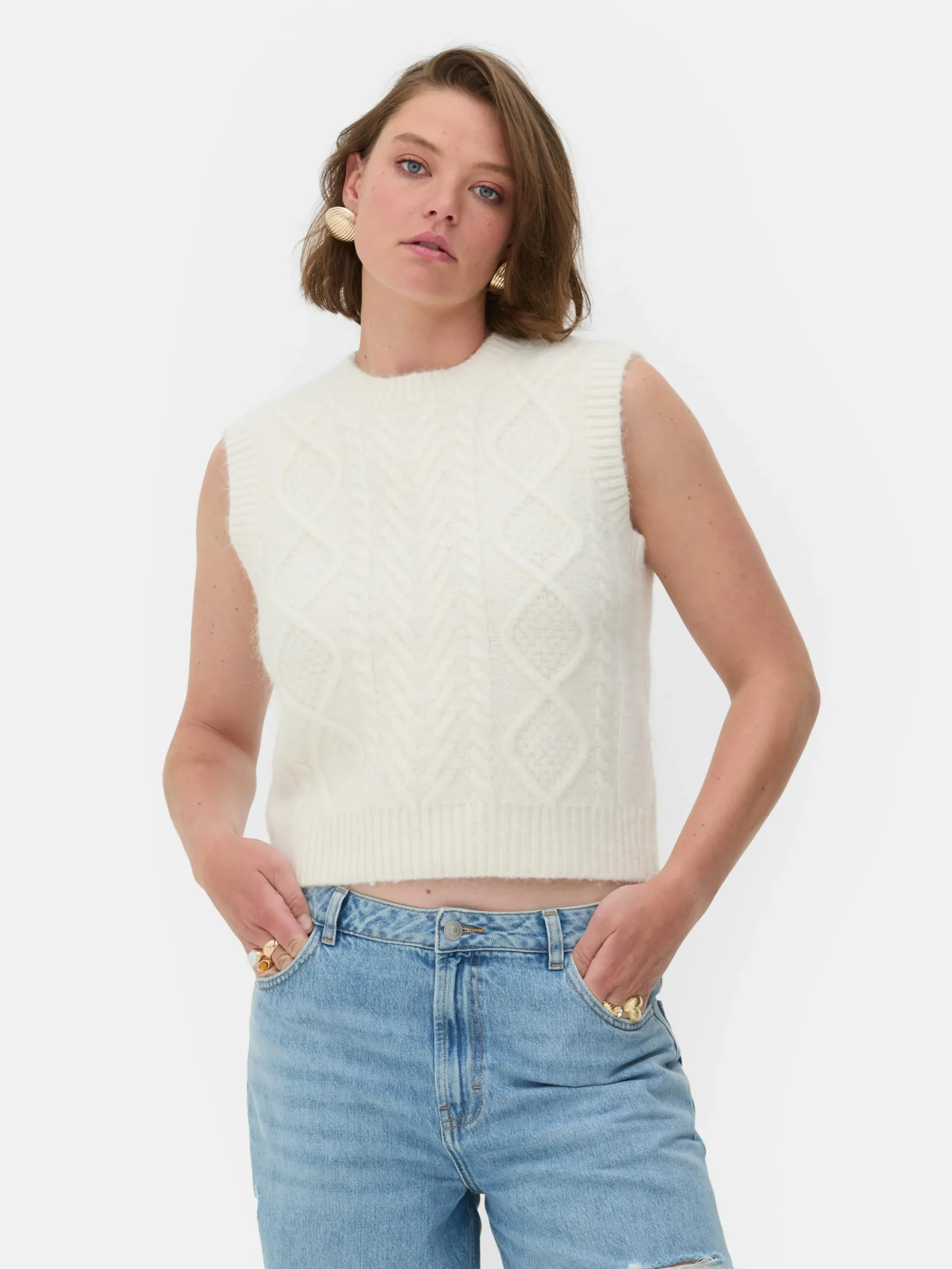 Chaleco De Punto De Ochos De Rita Ora