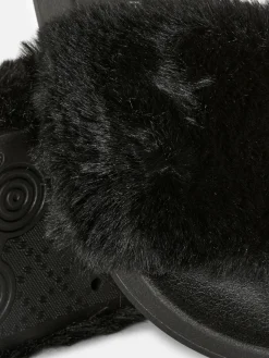 Chanclas De Pelo Sintético