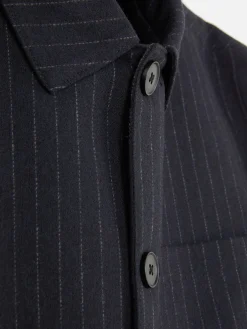 Chaqueta A Rayas Con Botones De Kem