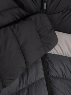 Chaqueta Acolchada Con Bloques De Color