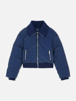 Chaqueta Acolchada Con Cuello