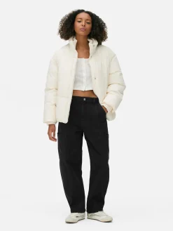 Chaqueta Acolchada De Cuello Alto