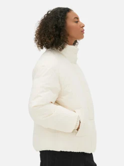 Chaqueta Acolchada De Cuello Alto