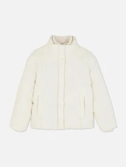 Chaqueta Acolchada De Cuello Alto