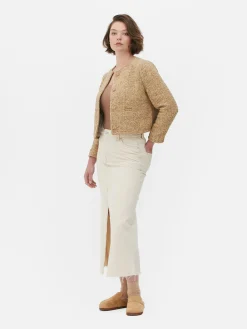 Chaqueta De Punto Rizado