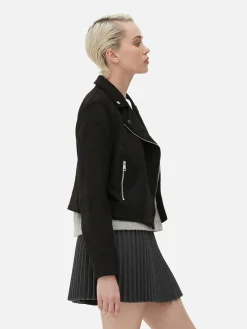 Chaqueta Motera De Antelina