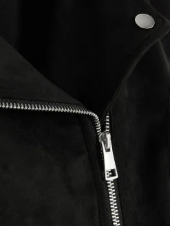 Chaqueta Motera De Antelina